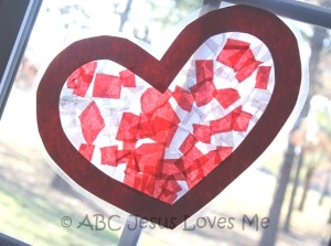 Contact Paper Heart Craft