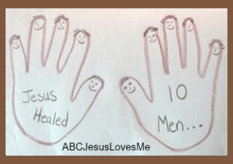 jesus heals the 10 lepers coloring pages