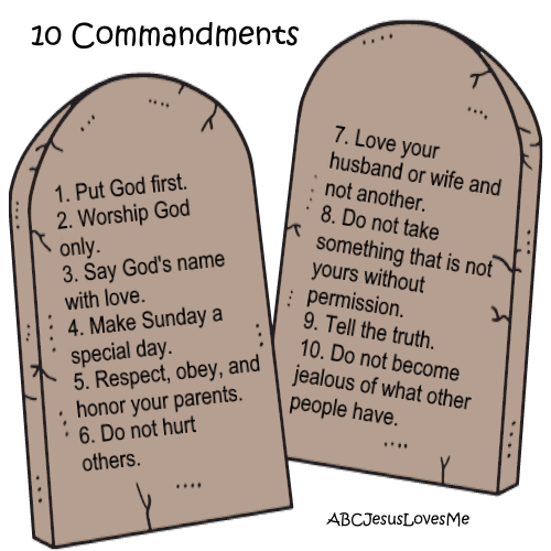 10 Commandments Craft