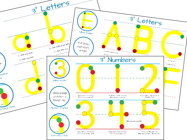 3 Inch Letters and Numbers