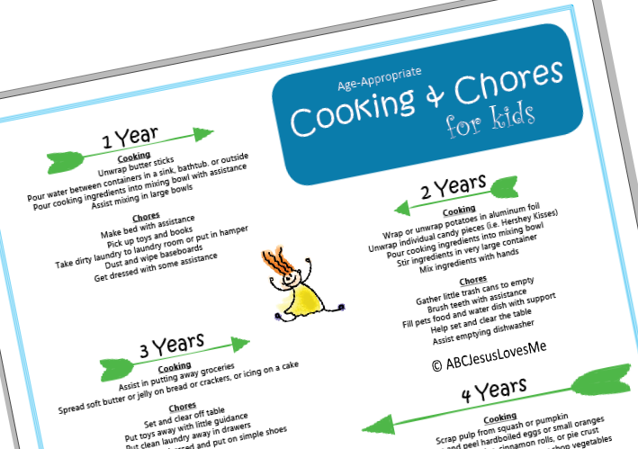 Age-appropriate Cooking and Chore Ideas for Kids