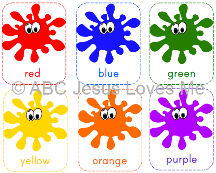 ideas to teach the colors abcjesuslovesme