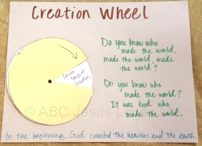 Creation Wheel Preschool Activity