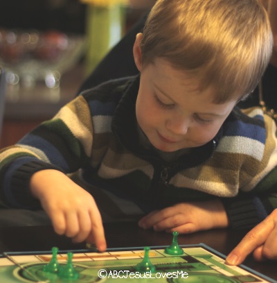 Child playing games.