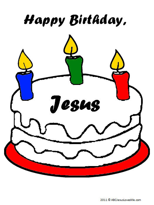 Happy Birthday Jesus Cake Worksheet