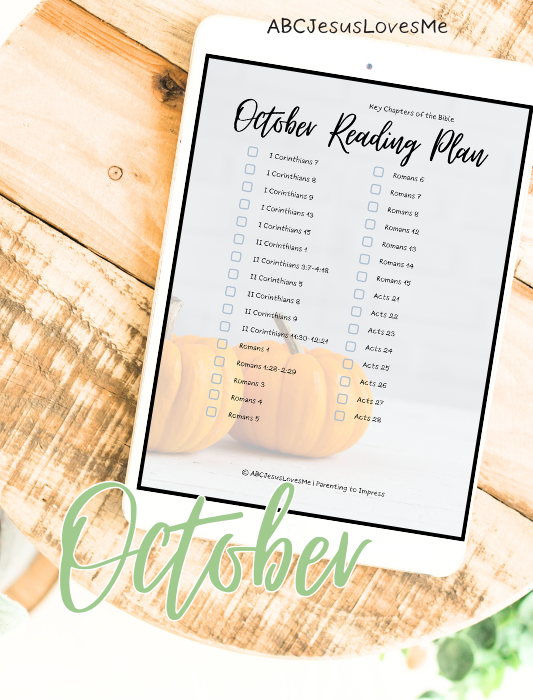 October Bible Reading Plan