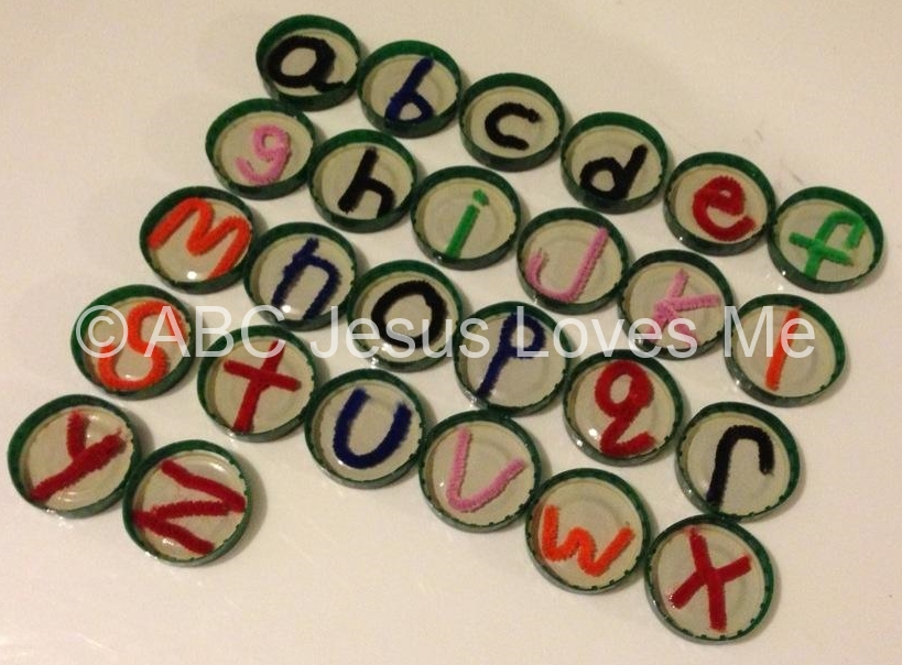 Pipecleaner Tactile Letters