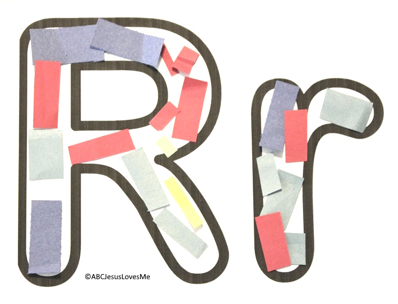 Letter R Poster Rectangles