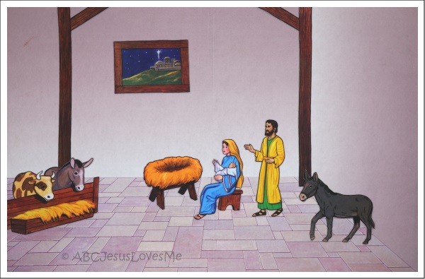 Baby Jesus is Born Flannelgraph Bible Story