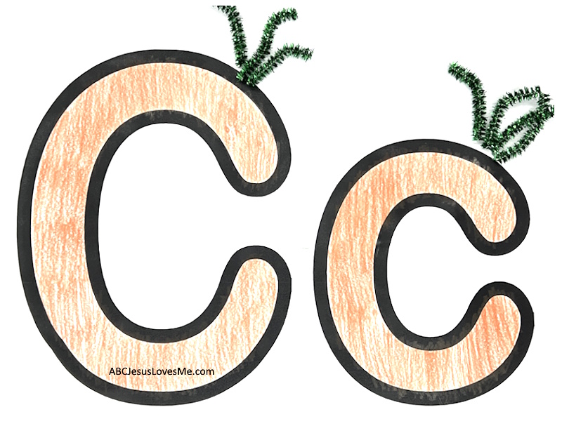 Letter C Carrot Poster