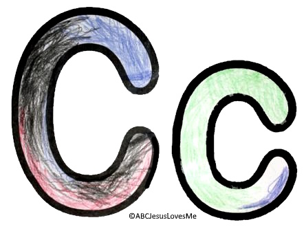 Color Letter C Poster