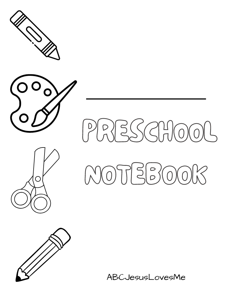 Preschool Notebook Cover Sheets