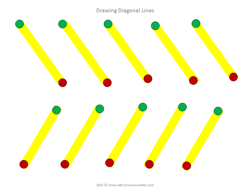 Diagonal Lines Worksheet