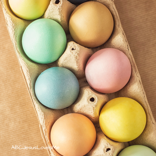 dyed easter eggs