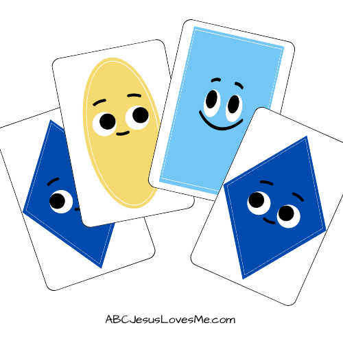 Go Fish Shapes Cards