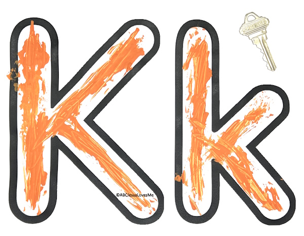 Painting with a Key the Letter K Poster