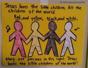 jesus loves the little children of the world coloring page