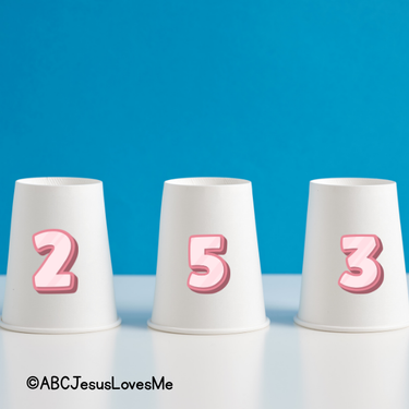 Numbered Cups Upside Down