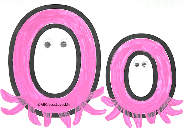 Letter O Octopus Poster