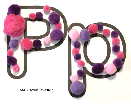 Letter P Poster Pom Poms
