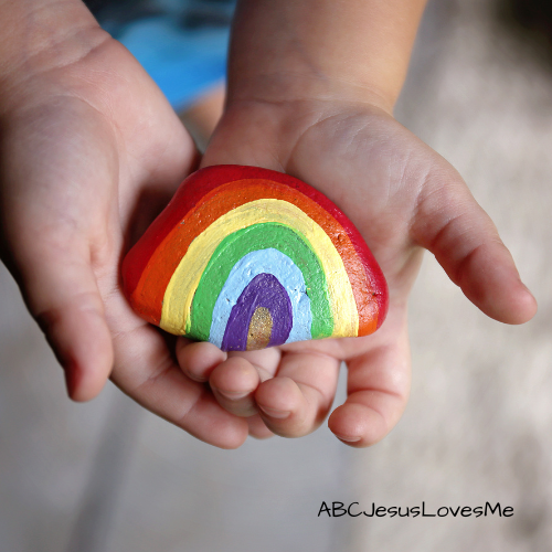 Painted Gratitude Rock