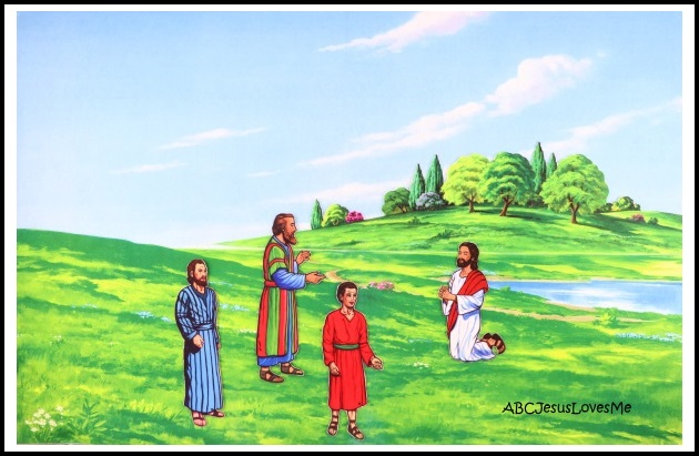 Jesus Prays Flannelgraph Bible Story