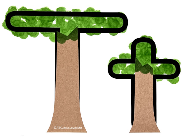 Trees on the Letter T Poster