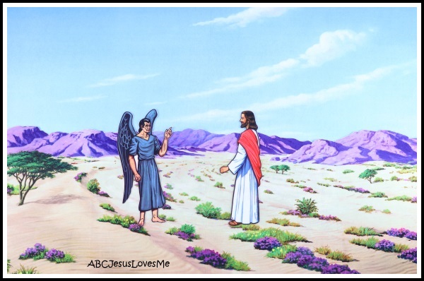 Jesus is Tempted Flannelgraph Bible Story