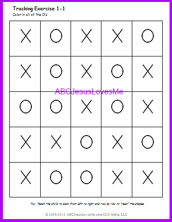 Visual Perception Worksheet