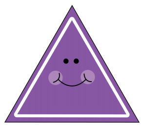 purple triangle clip art