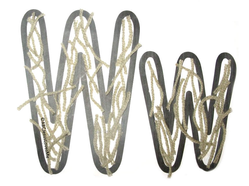 Letter W Wig Poster
