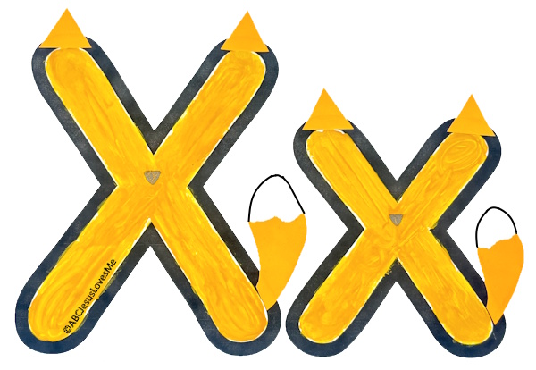 Fox on the Letter X Poster