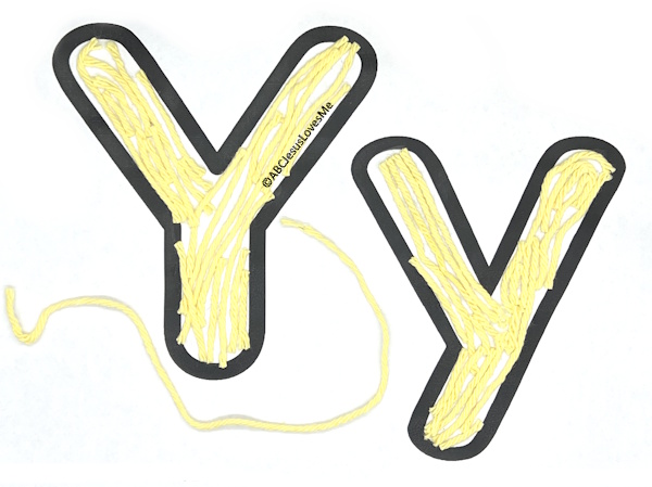 Yarn on the Letter Y Poster