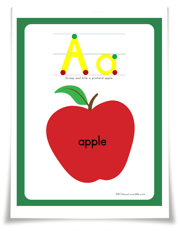 ABC Letter Poster Aa
