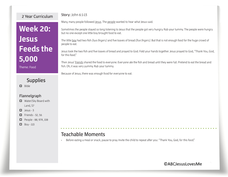 2 Year Interactive Bible Stories - Creation