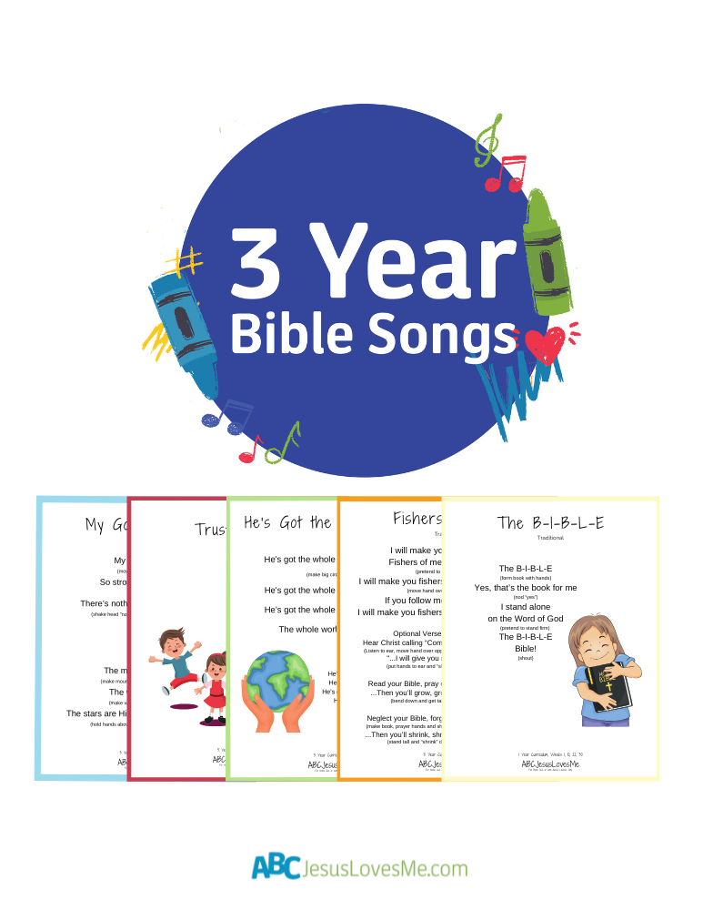 3 Year Bible Songs Packet