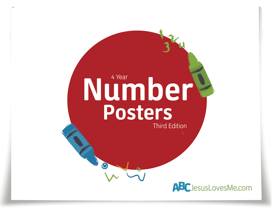4 Year Number Posters