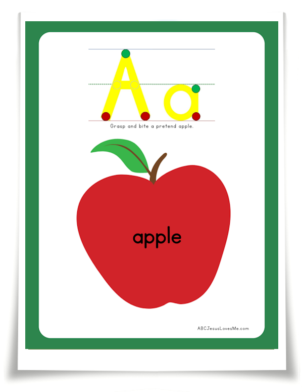 ABC Letter Poster Aa