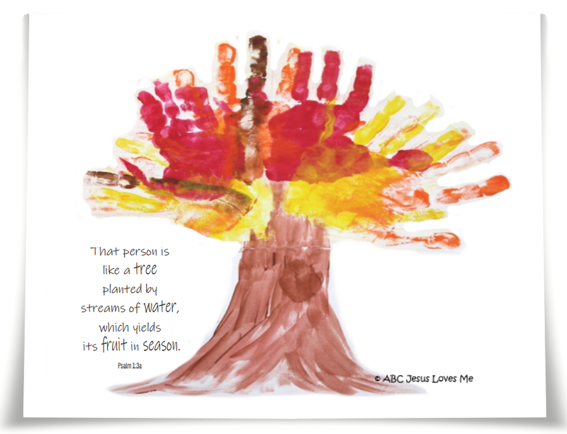 Thanksgiving Handprint Tree