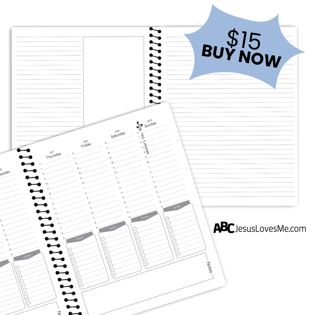 Be Intentional Small Planner Notes Layout